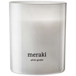 Meraki Duftkerzen 8/H9,5 cm, White Garden