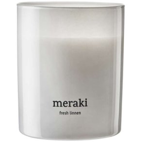 Meraki Duftkerzen 8/H9,5 cm, Frische Bettwsche