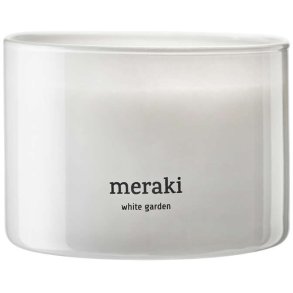 Meraki Duftkerzen 10/H7,5 cm, White Garden