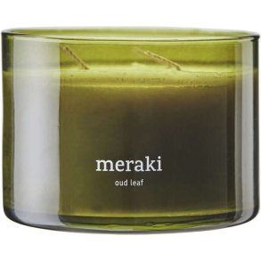 Meraki Duftlys Ø10/H7,5 cm, Oud Leaf