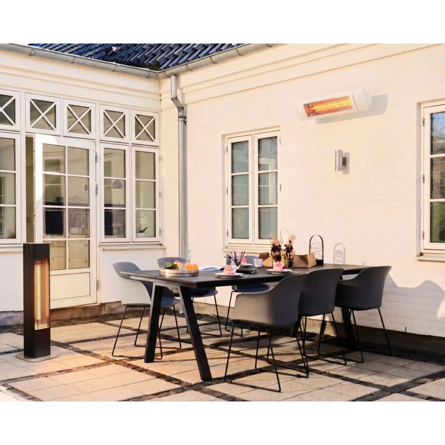 27 degrees AIR+ NXT 2800 High Performance ZeroLux Infrarot-Heizstrahler, Titanium Light-Gray
