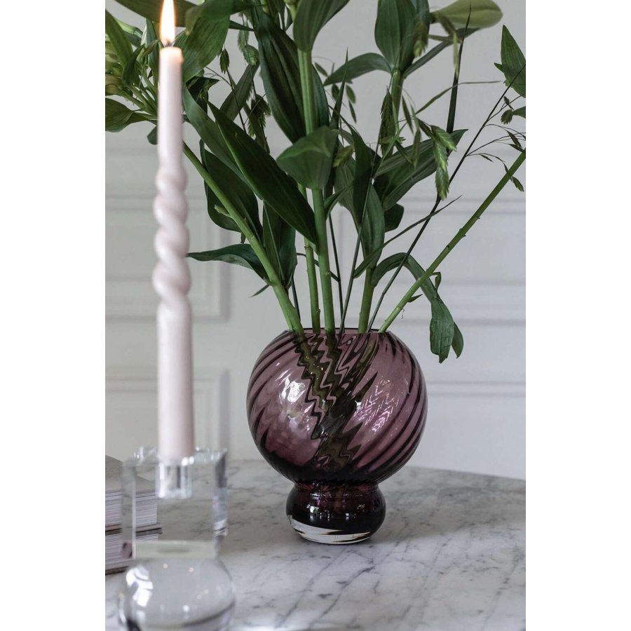 Specktrum Meadow Swirl Vase H20 cm, Plum