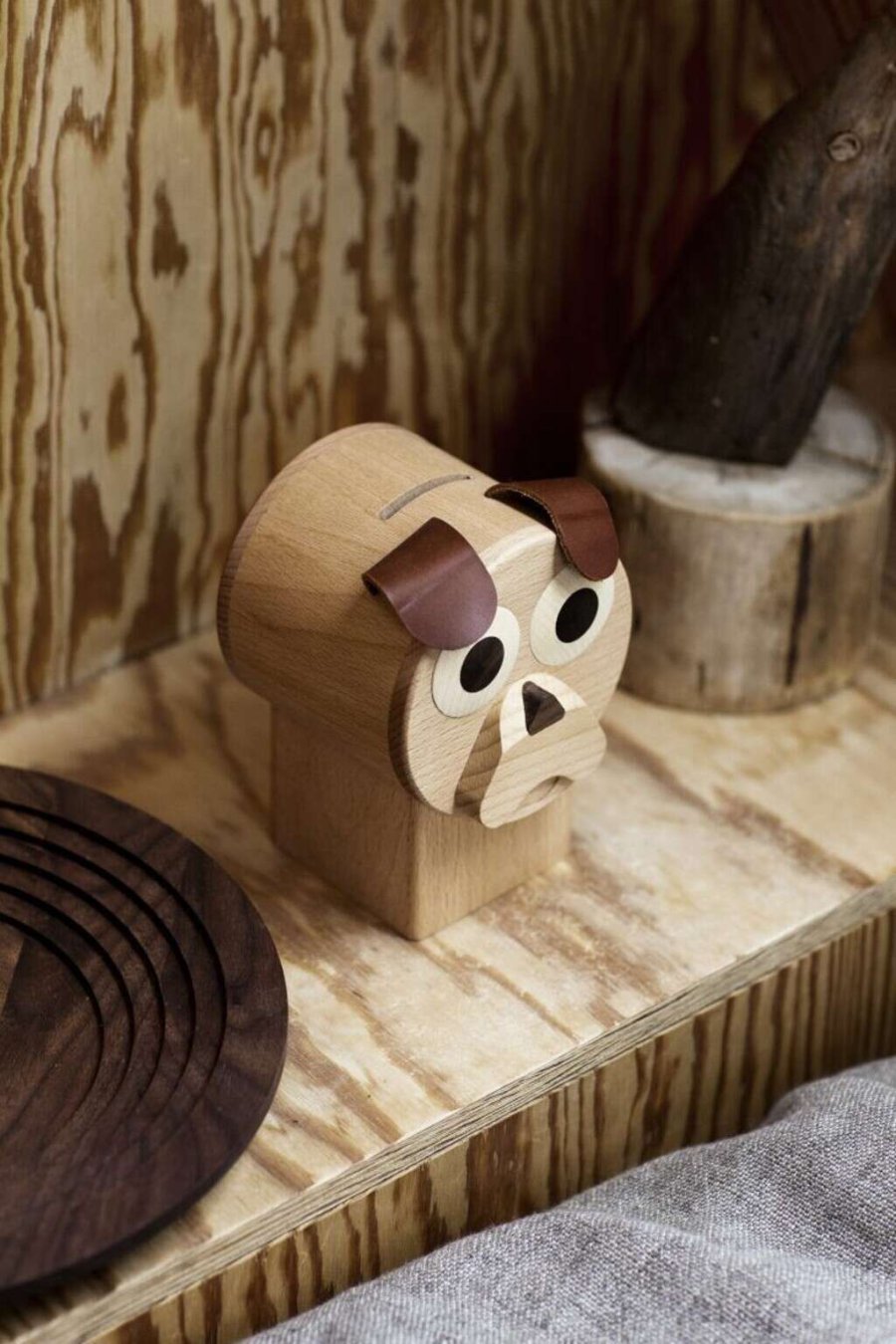 Spring Copenhagen Tinder dog Spareb�sse, B�g/Ahorn/Valn�d