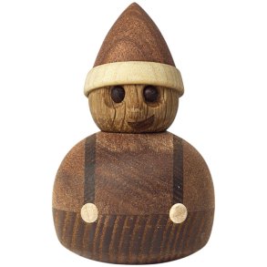 Spring Copenhagen Nisse Elfonzo 8 cm, Mørk Mahogni