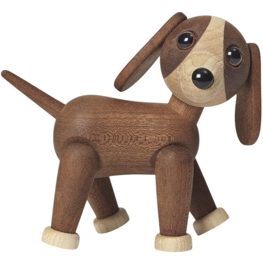 Spring Copenhagen Hund Twix 14 cm, Mrk Mahogni