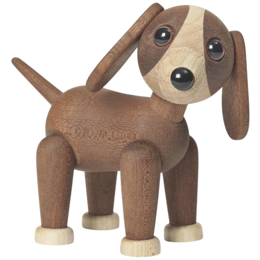 Spring Copenhagen Hund Twix 14 cm, Mrk Mahogni