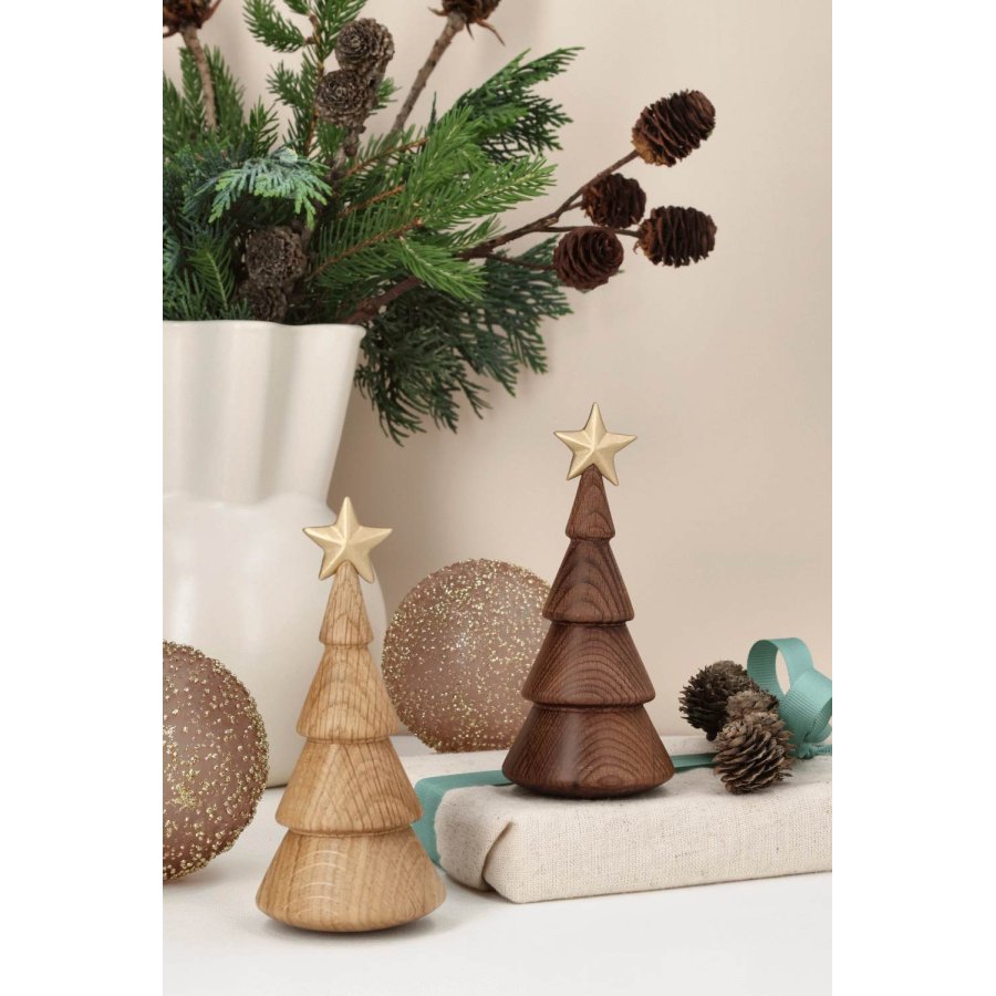 Spring Copenhagen Weihnachtsbaum mit Goldstern 13,8 cm, Thermobuche