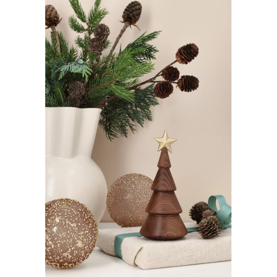 Spring Copenhagen Weihnachtsbaum mit Goldstern 13,8 cm, Thermobuche