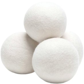 Steamery Waschblle aus Wolle 4er Set, Wei