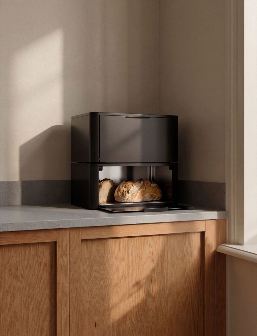 Stelton SR Br�dkasse 21x38 cm, Sort