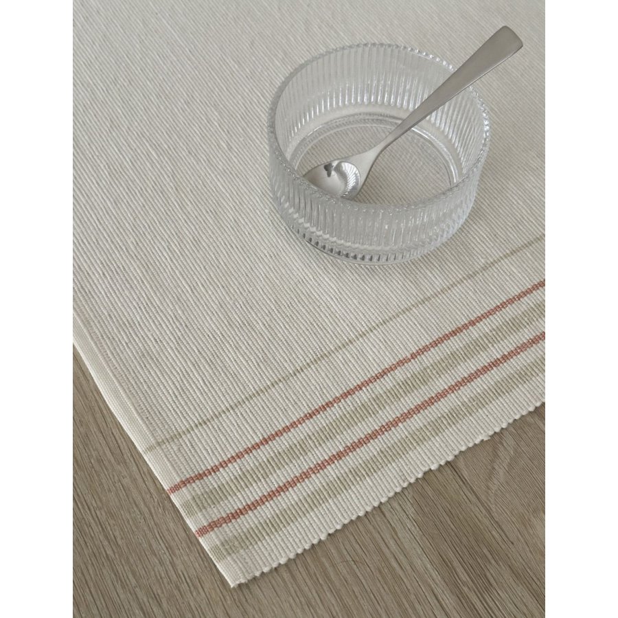 Knabstrup Keramik Vibeke Klint D�kkeserviet Neutral Linje 33x48 cm, R�d