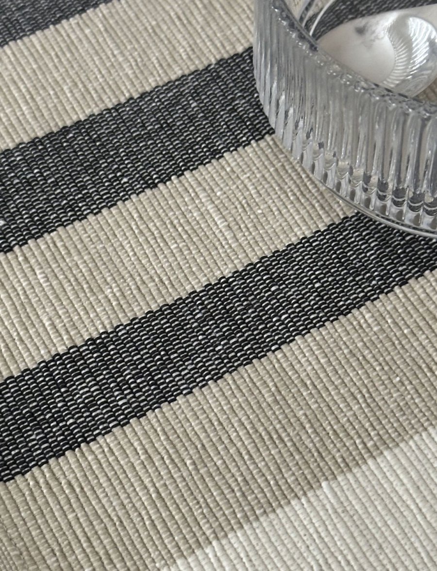 Knabstrup Keramik Vibeke Klint D�kkeserviet Bred Linje 33x48 cm, Hvid