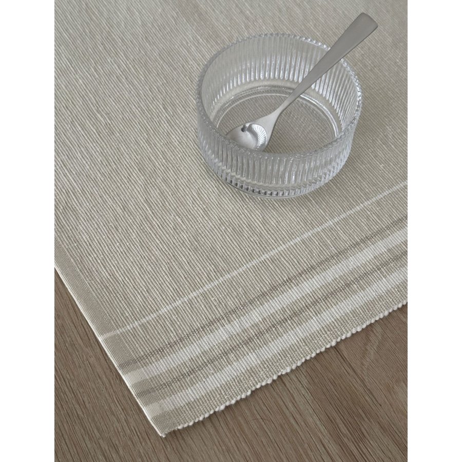 Knabstrup Keramik Vibeke Klint D�kkeserviet Neutral Linje 33x48 cm, Hvid