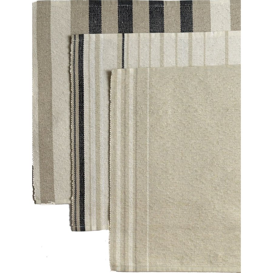 Knabstrup Keramik Vibeke Klint D�kkeserviet Neutral Linje 33x48 cm, Hvid