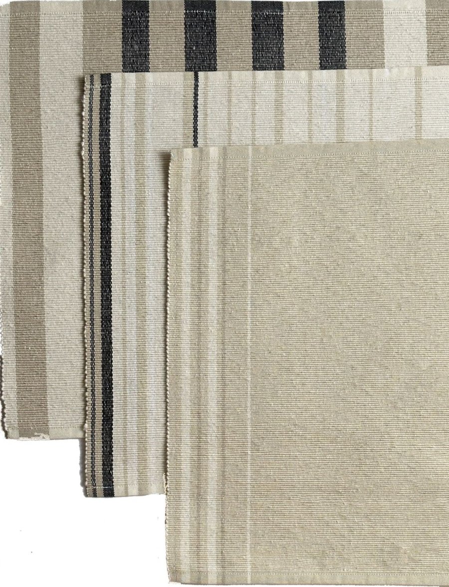 Knabstrup Keramik Vibeke Klint D�kkeserviet Neutral Linje 33x48 cm, Hvid
