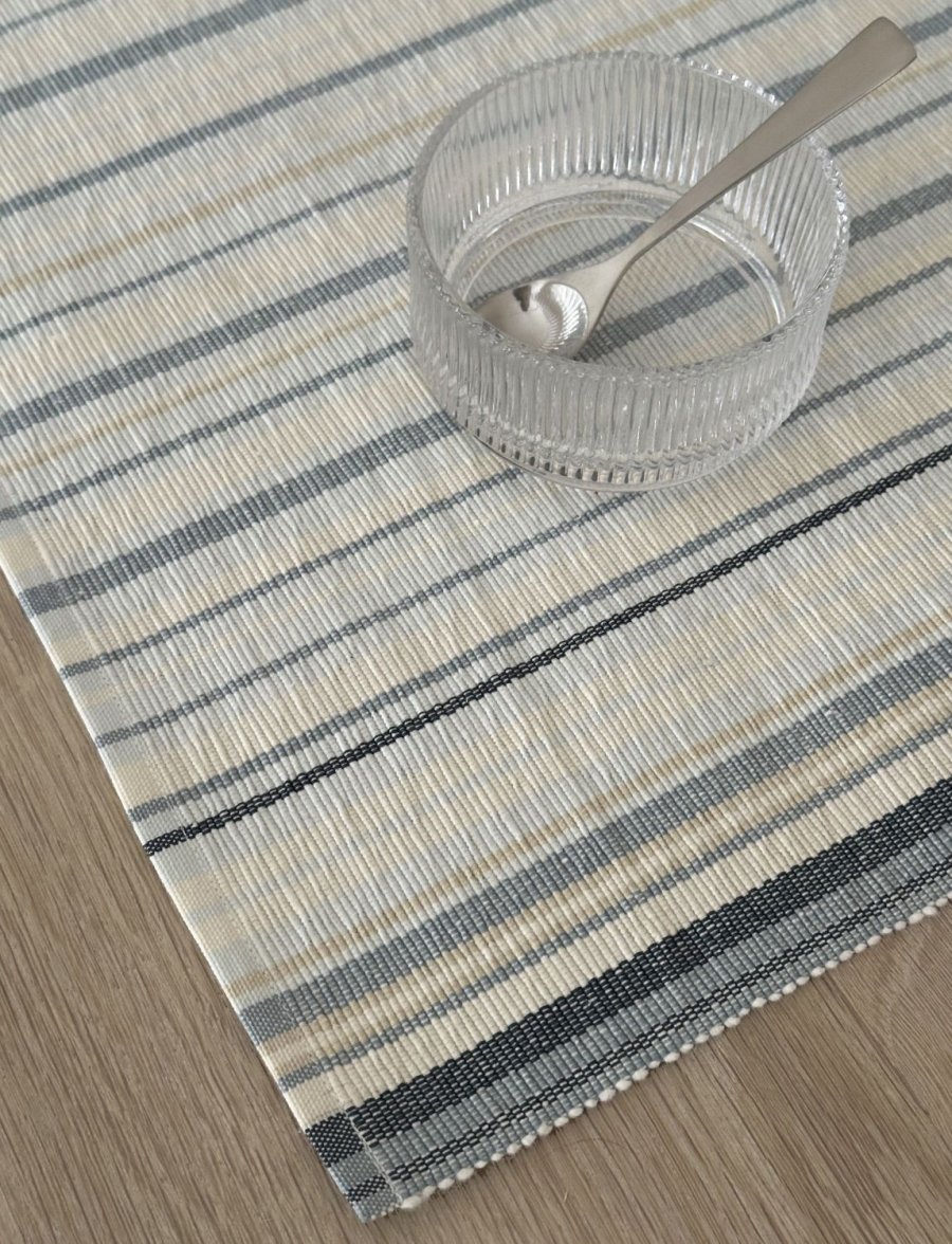 Knabstrup Keramik Vibeke Klint D�kkeserviet Fin Linje 33x48 cm, Bl�