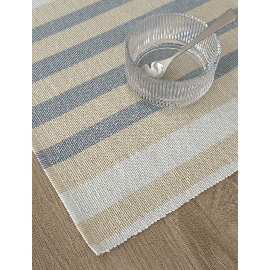 Knabstrup Keramik Vibeke Klint D�kkeserviet Bred Linje 33x48 cm, Bl�