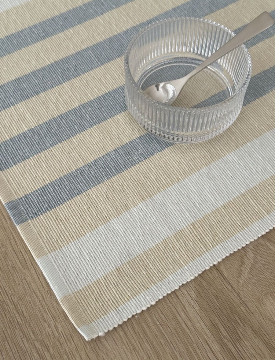 Knabstrup Keramik Vibeke Klint D�kkeserviet Bred Linje 33x48 cm, Bl�