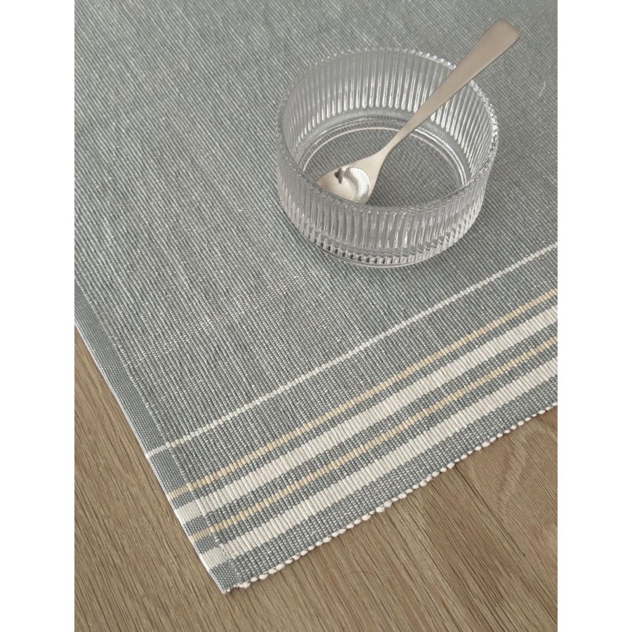 Knabstrup Keramik Vibeke Klint D�kkeserviet Neutral Linje 33x48 cm, Bl�