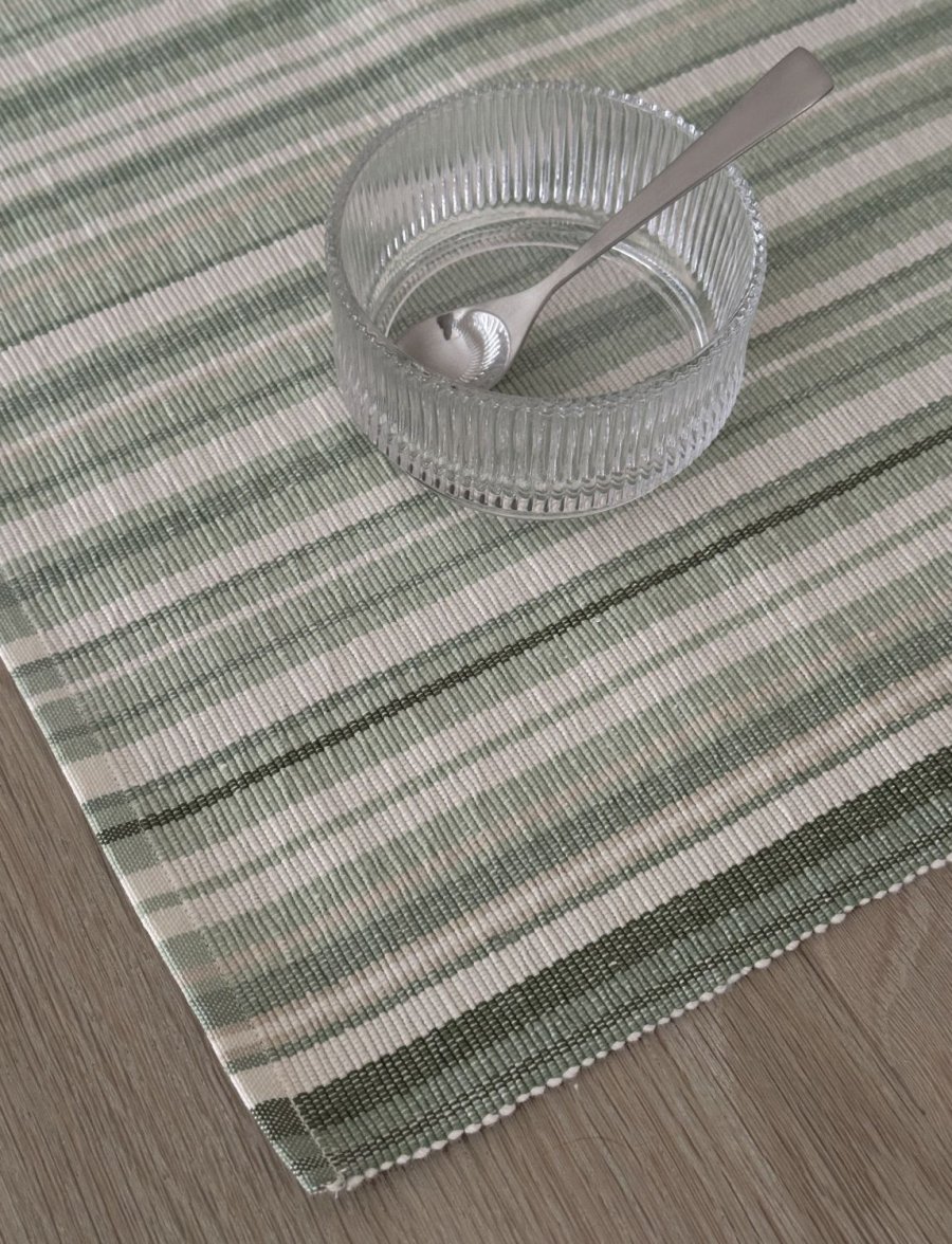 Knabstrup Keramik Vibeke Klint D�kkeserviet Fin Linje 33x48 cm, Gr�n