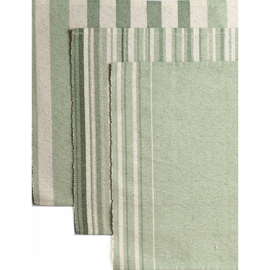Knabstrup Keramik Vibeke Klint D�kkeserviet Bred Linje 33x48 cm, Gr�n