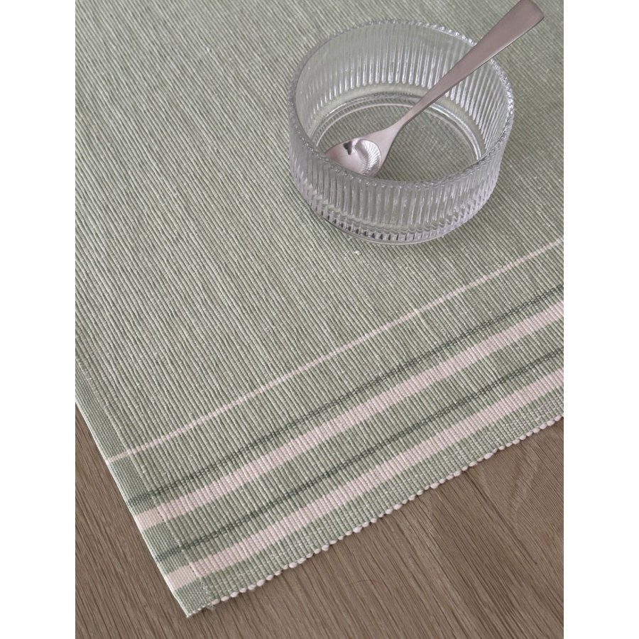 Knabstrup Keramik Vibeke Klint D�kkeserviet Neutral Linje 33x48 cm, Gr�n