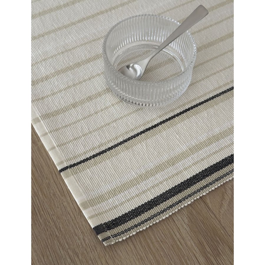 Knabstrup Keramik Vibeke Klint D�kkeserviet Fin Linje 33x48 cm, Hvid