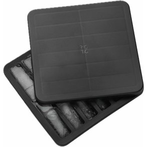 RIG-TIG FREEZE-IT Eiswrfelbehlter mit Deckel H2,5 cm, Schwarz