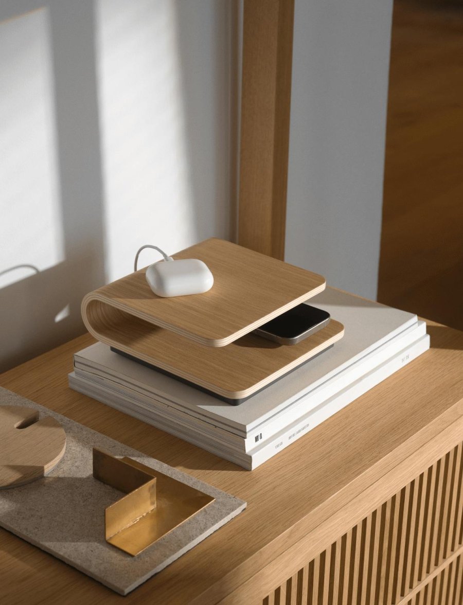 Stelton Ro Kabelloses Ladegert, Eiche