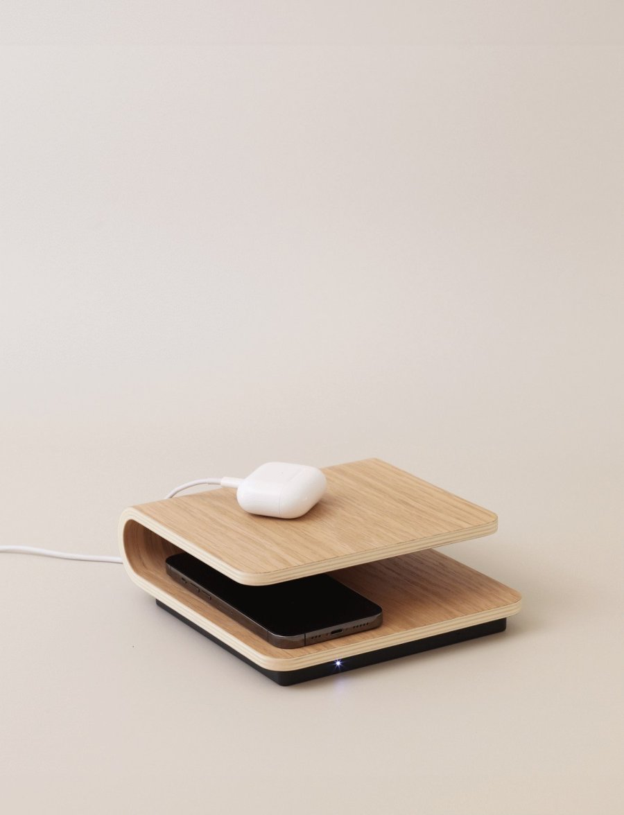 Stelton Ro Kabelloses Ladegert, Eiche