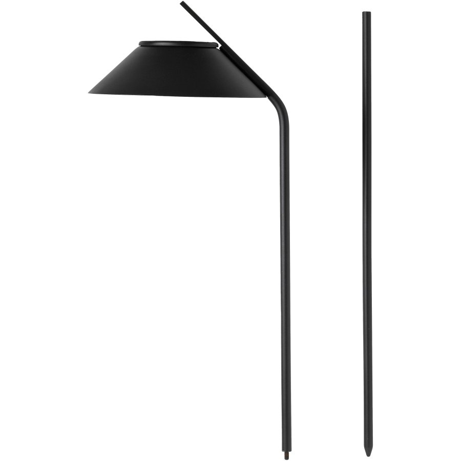 Stelton Vinkel Solcellelampe p� Spyd LED, Sort