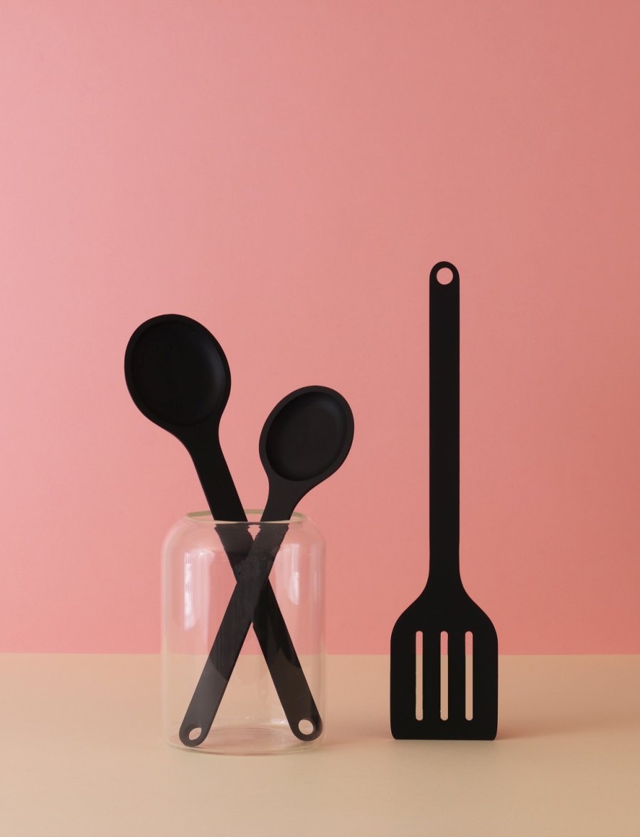 RIG-TIG STIR-IT Topfkelle 30 cm, Schwarz