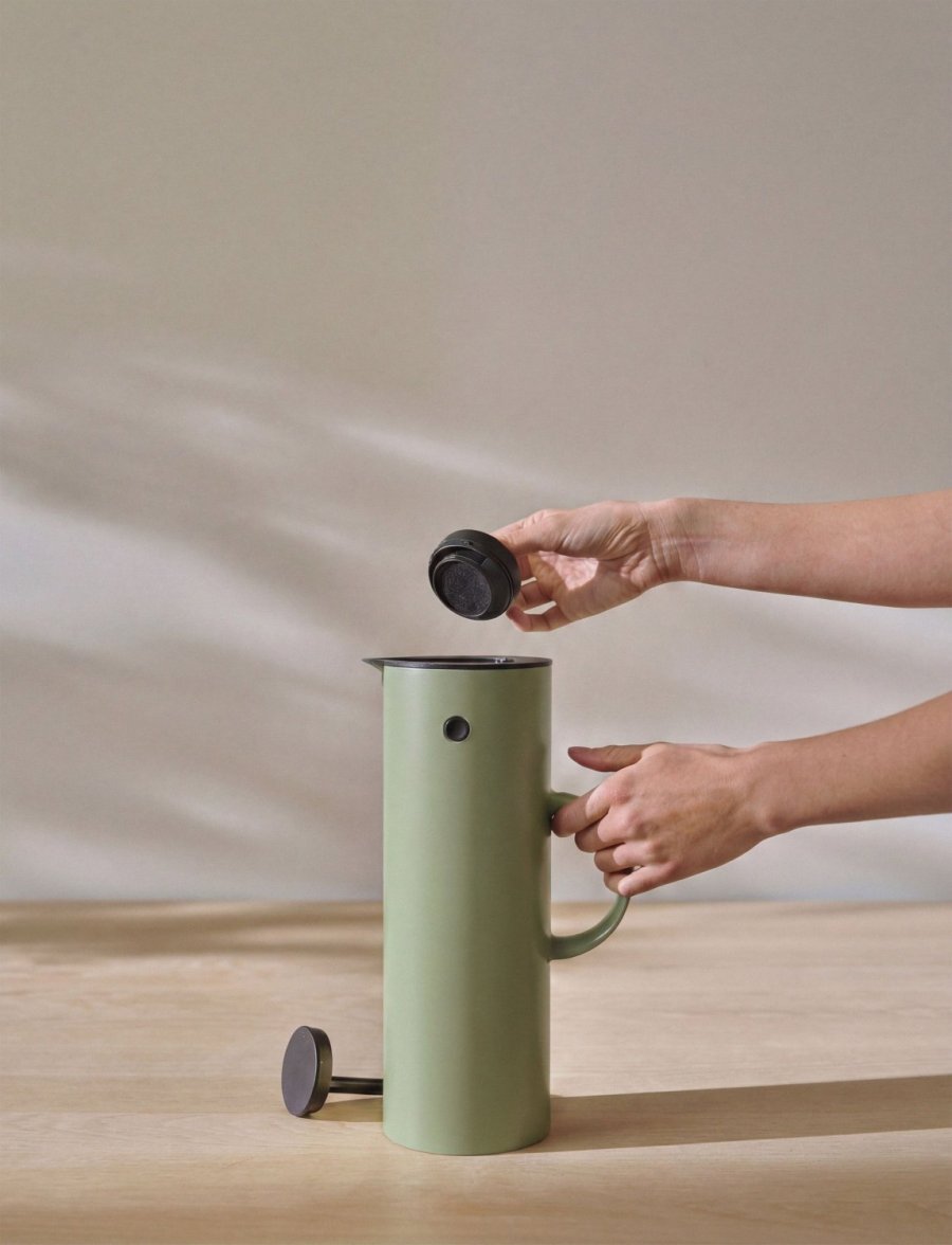 Stelton EM77 Thermoskanne 1 L, Soft Fern Green