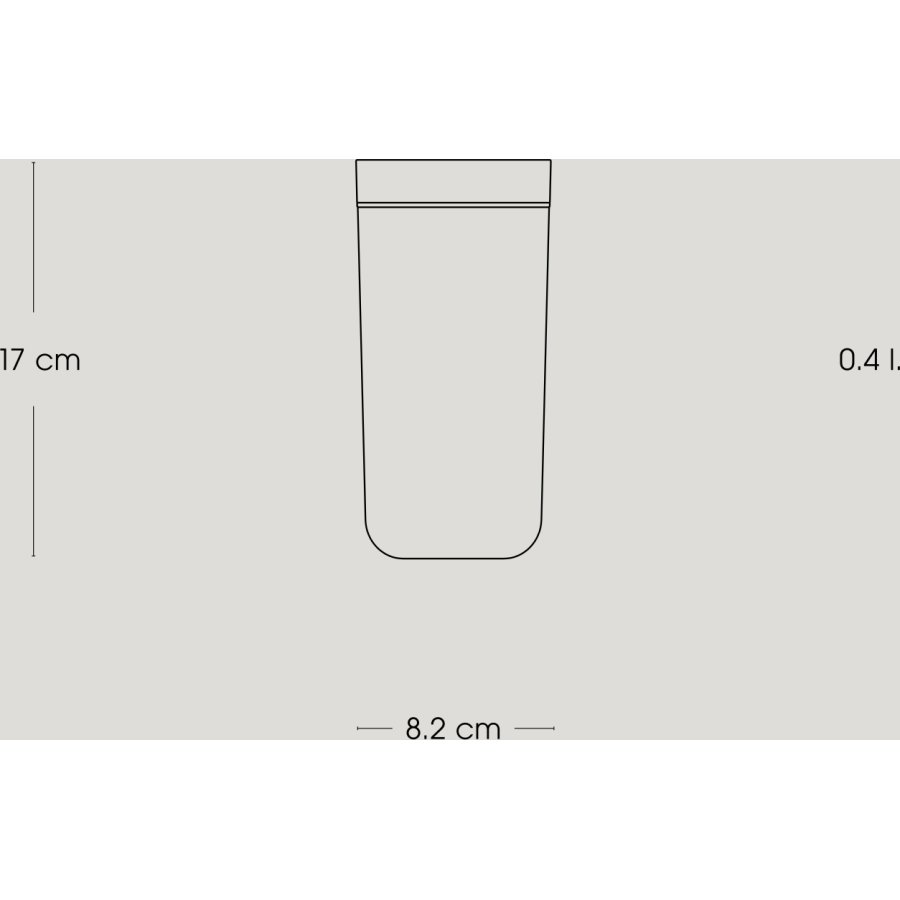 Stelton To Go Click Termokop 0,4 L, Soft Chalk