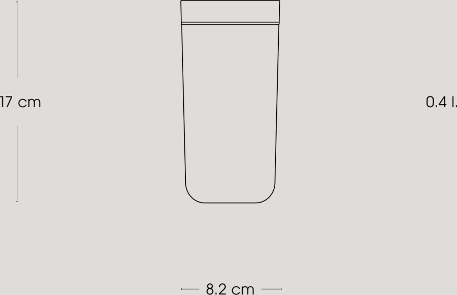 Stelton To Go Click Termokop 0,4 L, Soft Chalk