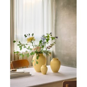 Knabstrup Keramik Vase H20 cm, Gul