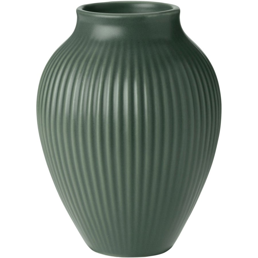 Knabstrup Keramik Vase H12,5 cm, Mat Celadon Green