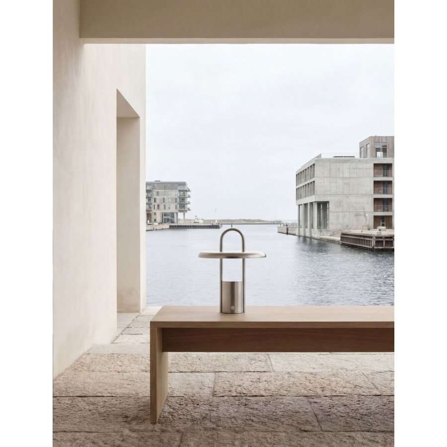 Stelton Pier Tr�dl�s Bordlampe H25 cm, St�l