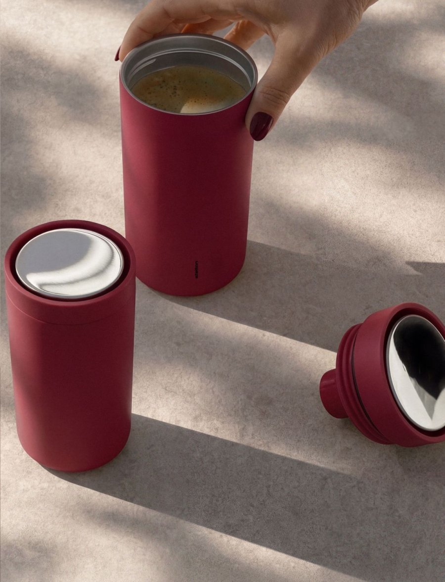Stelton To Go Click Termokop 0,2 L, Soft Cherry Red