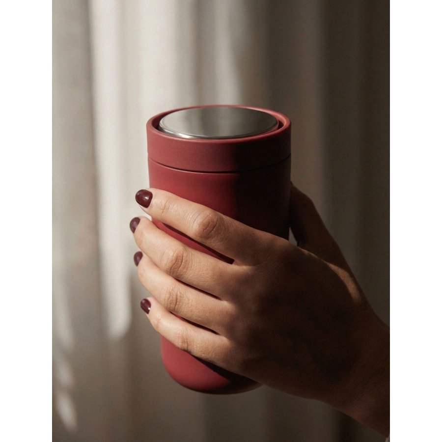 Stelton To Go Click Termokop 0,4 L, Soft Cherry Red