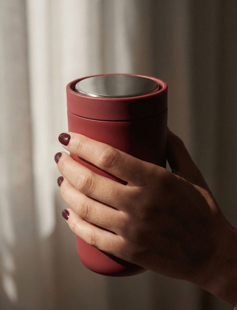 Stelton To Go Click Termokop 0,4 L, Soft Cherry Red