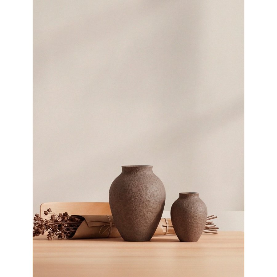 Knabstrup Keramik Vase H20 cm, Bark