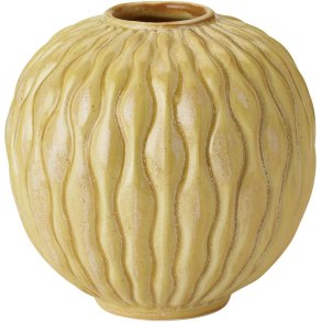 Knabstrup Keramik Solum Vase H8,5 cm, Ochre