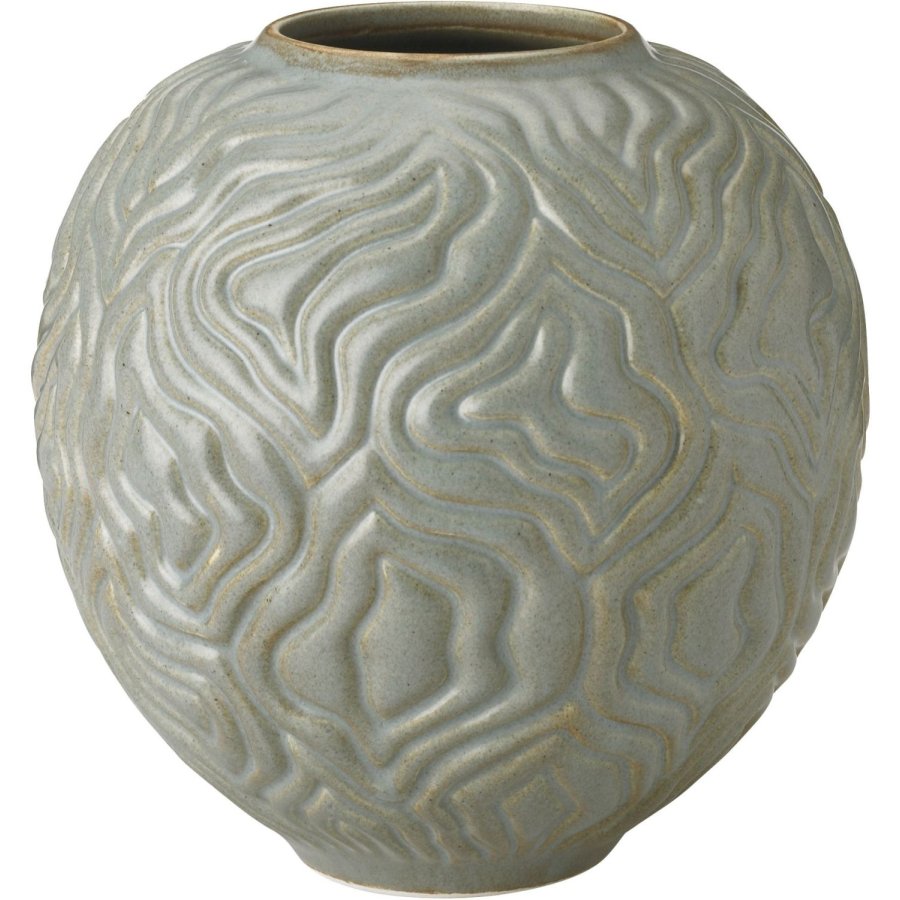 Knabstrup Keramik Solum Vase H15 cm, Sage