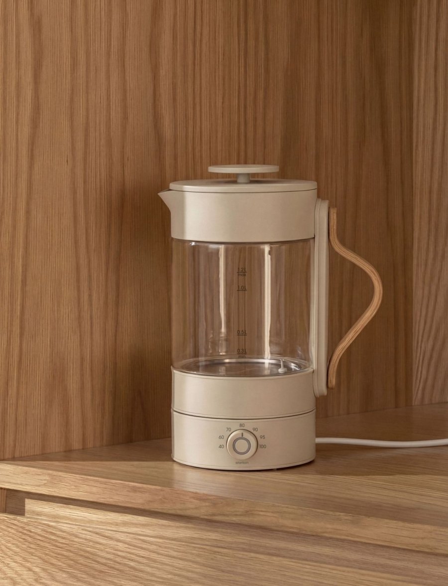 Stelton Emma Elkedel 1,2 L, Klar/Sand