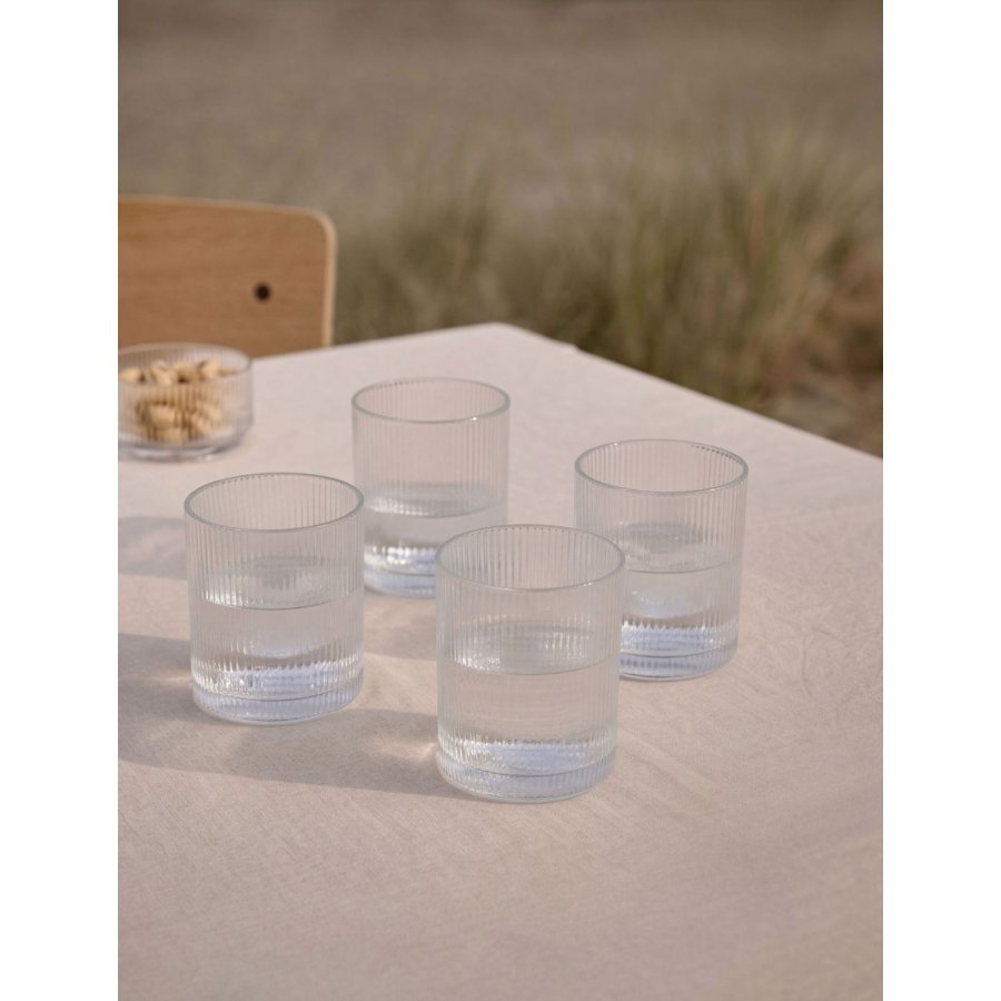 Stelton Pilastro Drikkeglas 4 stk. 35 cl, Klar