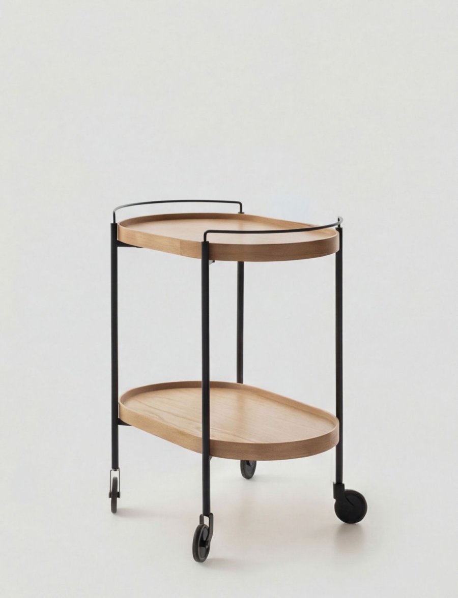 Stelton Hem Rollwagen H65 cm, Eiche