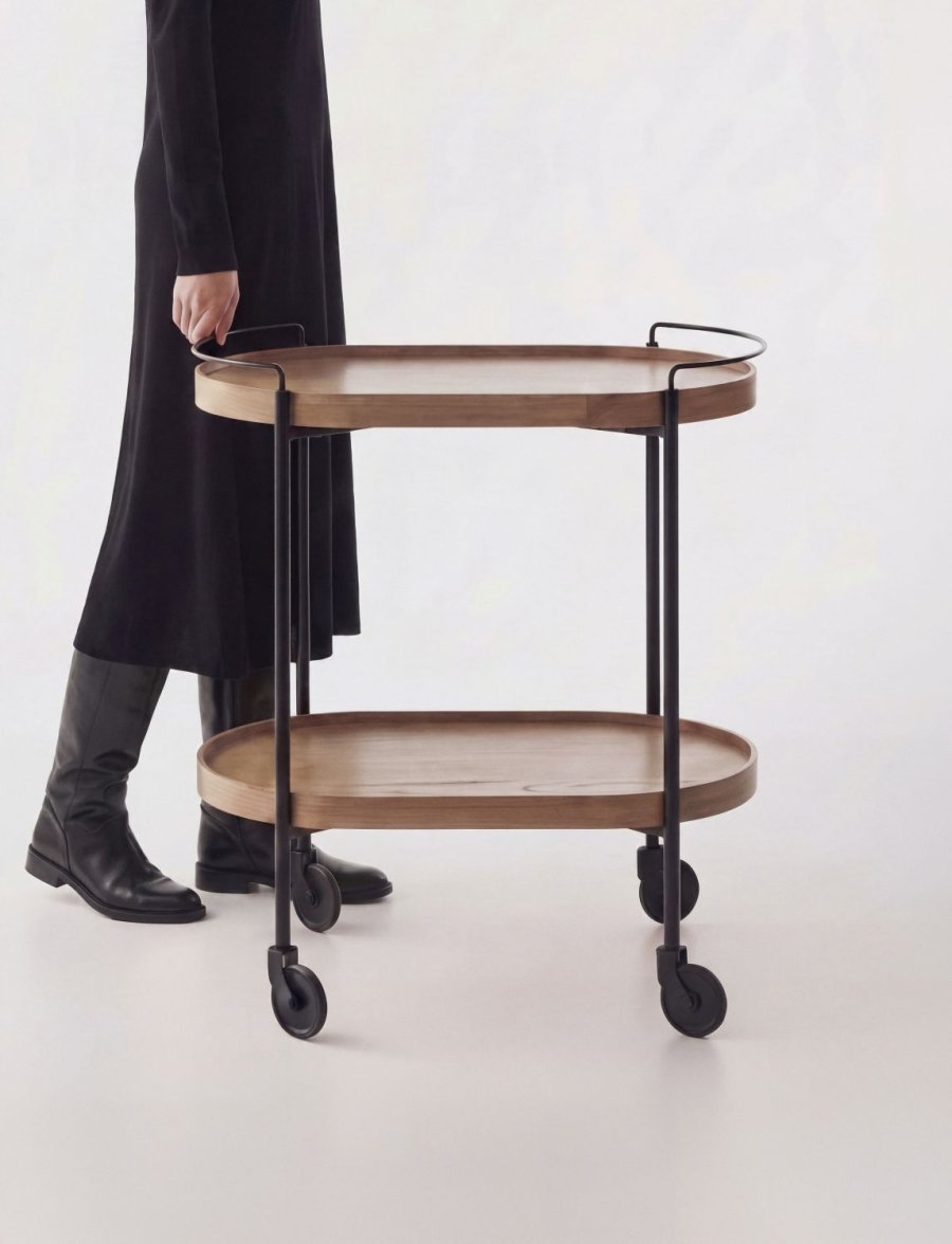Stelton Hem Rollwagen H65 cm, Eiche