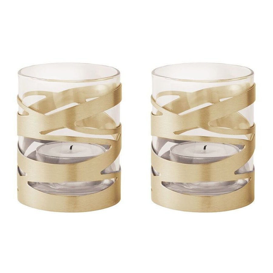 Stelton Tangle Fyrfadsstage 2 stk, Messing