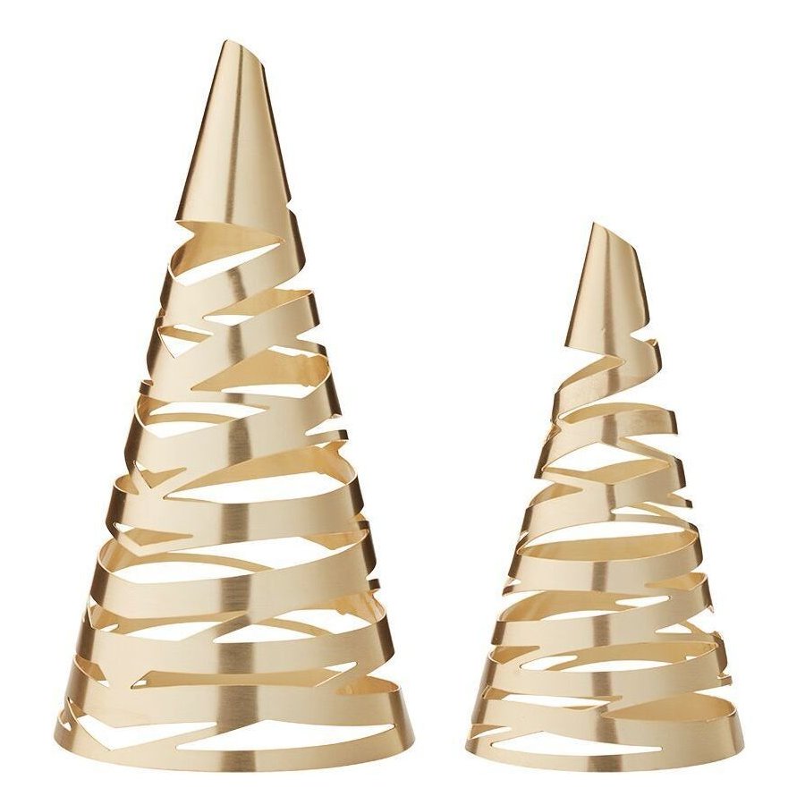 Stelton Tangle juletrer, M & L, 2 stk - messing